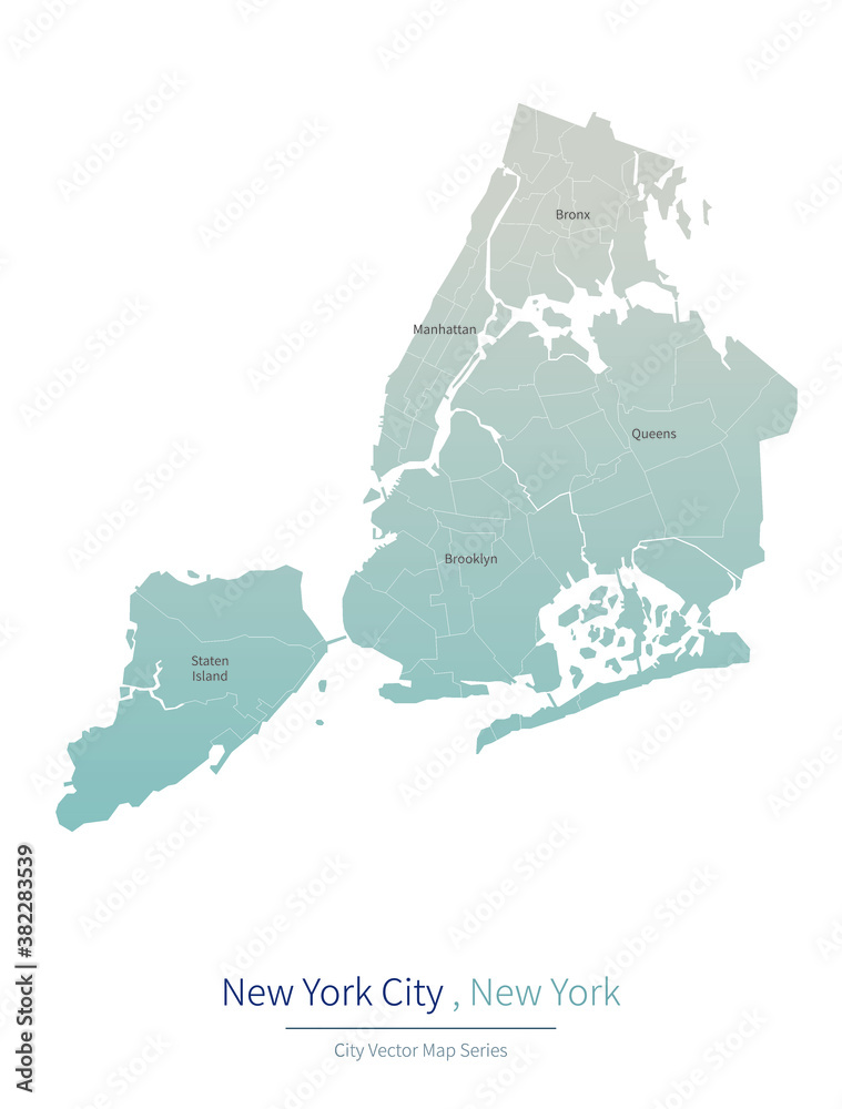 New York Map Of Us A Major City In The United States Stock Vector Adobe Stock