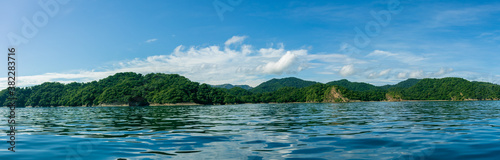 landscape with lake and mountains