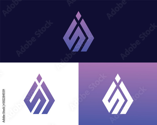 Letter S J logo design. creative minimal monochrome monogram symbol. Universal elegant vector emblem. Premium business logotype. Graphic alphabet symbol for corporate identity