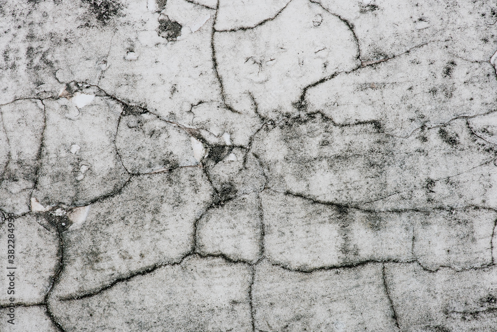 Obraz premium old concrete cement with cracks and natural destruction from time and weather conditions. 