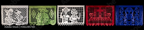 Dia de los muertos, Papel picado para el dia de los muertos