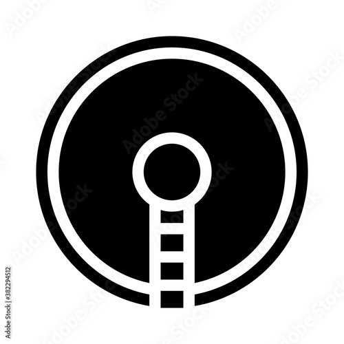 sewage treatment plant glyph icon vector illustration
