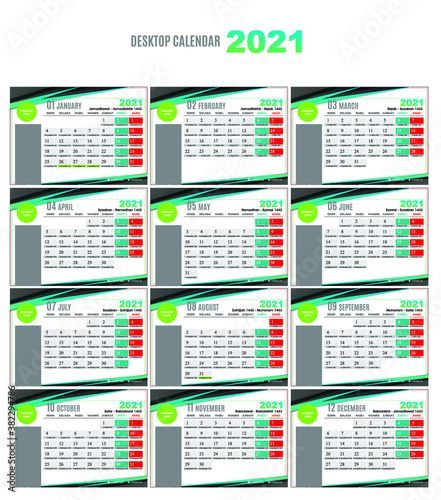 calendar islamic 2021 