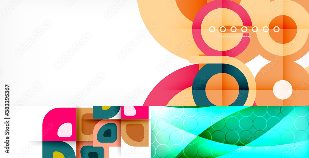 Set of trendy bright geometric minimal abstract backgrounds Set of trendy bright geometric minimal abstract backgrounds
