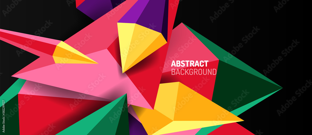 3d low poly abstract shape background vector illustration 3d low poly abstract shape background vector illustration
