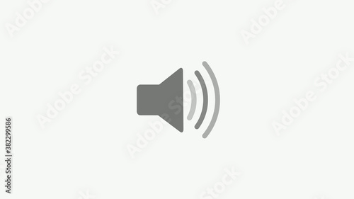 New gray color speaker icon on white background,speaker icon