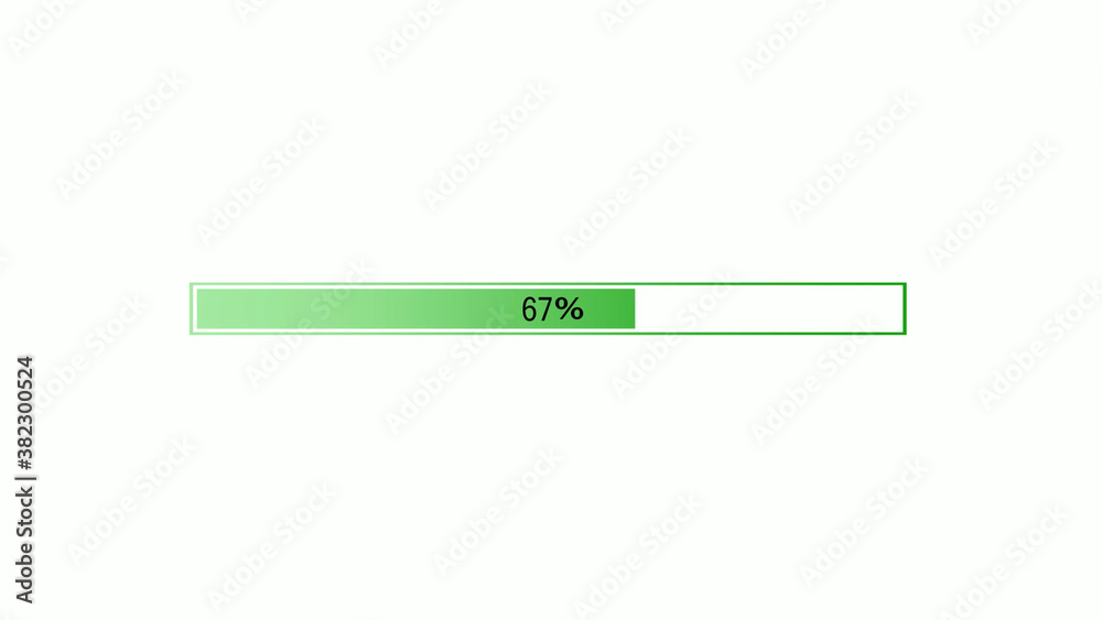 New green gradient waiting loading bar icon on white background New green gradient waiting loading bar icon on white background