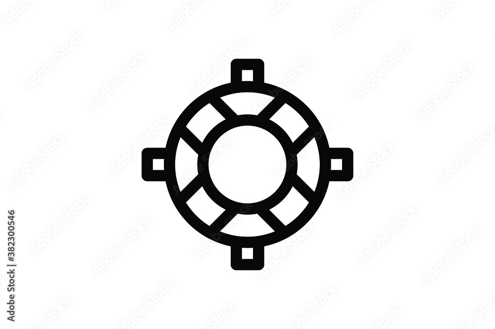 Rescue Outline Icon - Float Rescue Outline Icon - Float