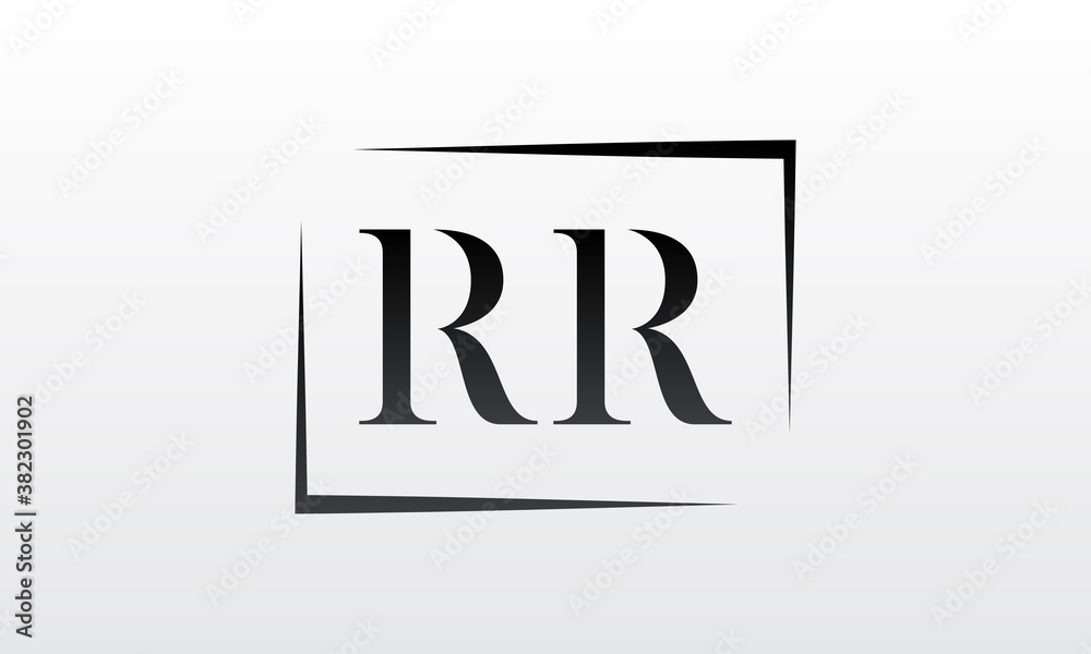 Initial rr letter logo with creative modern business typography vector template. Creative letter rr logo design.