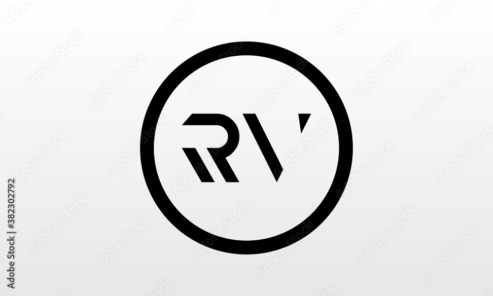 Initial rv letter logo with creative modern business typography vector template. Creative letter rv logo design. Initial rv letter logo with creative modern business typography vector template. Creative letter rv logo design.