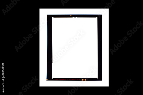 blank photo frame isolated