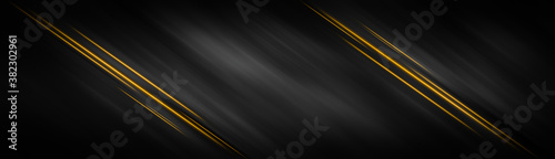 Background black gold luxury abstract light effect