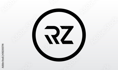 Free Download Initial rz letter logo with creative modern business typography vector template. Creative letter rz logo design. - GFXLoad