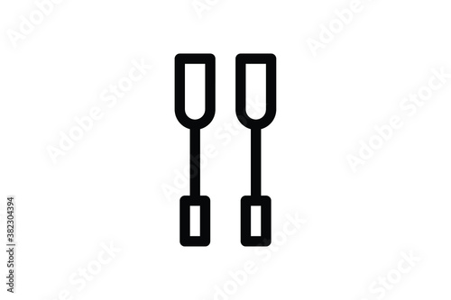 Rescue Outline Icon - Paddle