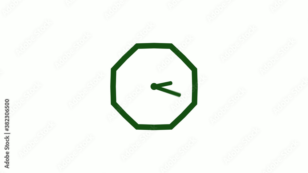 Amazing green dark counting down clock without trick,clock icon,clock isolated Amazing green dark counting down clock without trick,clock icon,clock isolated