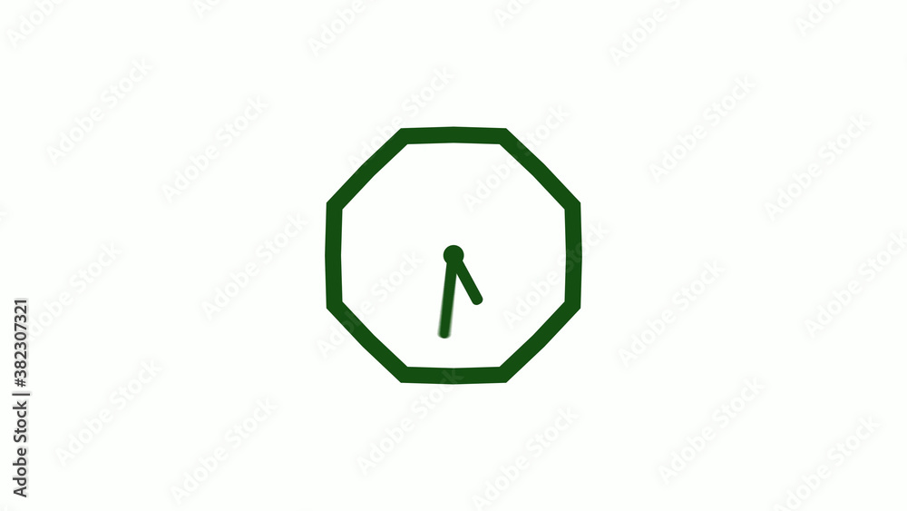 Amazing green dark counting down clock without trick,clock icon,clock isolated Amazing green dark counting down clock without trick,clock icon,clock isolated