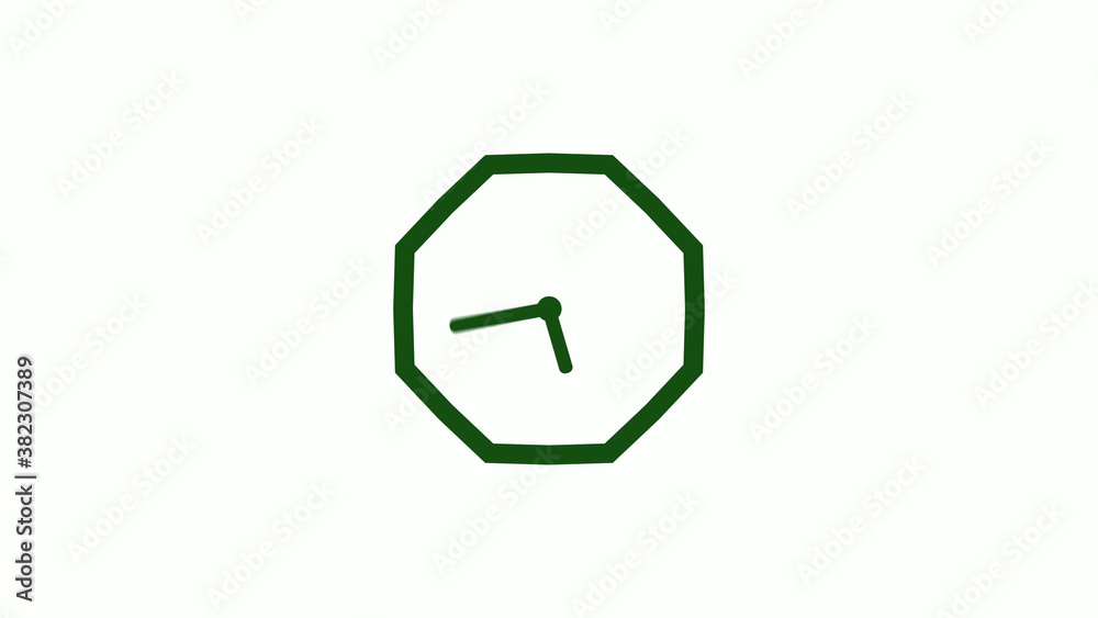 Amazing green dark counting down clock without trick,clock icon,clock isolated Amazing green dark counting down clock without trick,clock icon,clock isolated