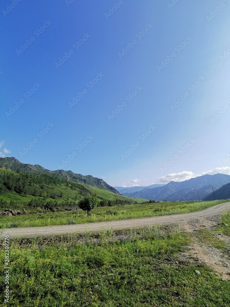 Obraz premium landscape with mountains and sky