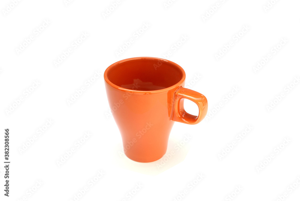 orange cup mug drink isolated on white background orange cup mug drink isolated on white background