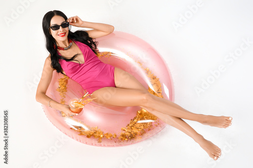 Beautiful young woman in sw...