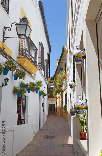 Cordoba - The aisle in the center of old town near the Cathedral.