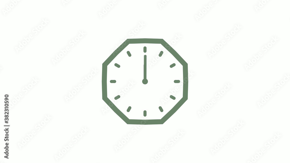Amazing green gray counting down clock icon on white background,clock icon,Clock isolated Amazing green gray counting down clock icon on white background,clock icon,Clock isolated