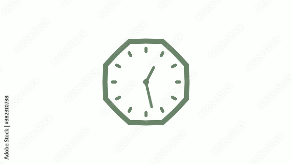 Amazing green gray counting down clock icon on white background,clock icon,Clock isolated Amazing green gray counting down clock icon on white background,clock icon,Clock isolated