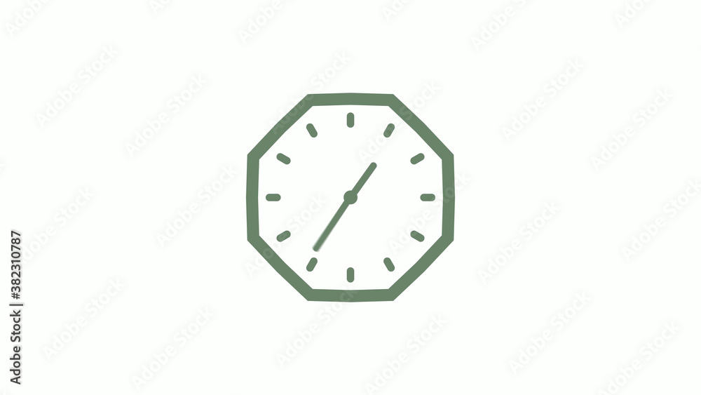 Amazing green gray counting down clock icon on white background,clock icon,Clock isolated Amazing green gray counting down clock icon on white background,clock icon,Clock isolated