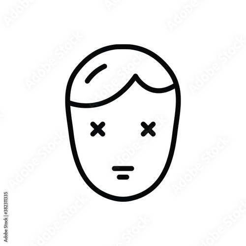 Black line icon for disability