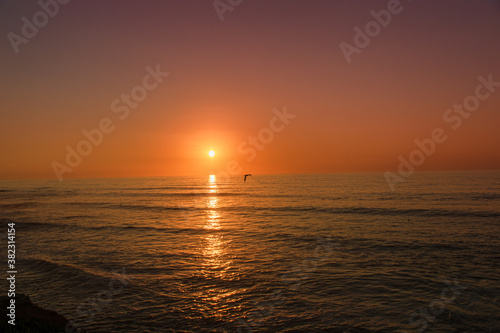 sunset over the sea © Sergio