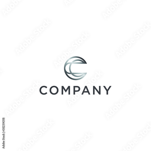 letter C logo  simple  modern and sophisticated  easy to apply to various media  and logo that is easy to remember suitable for technology companies.