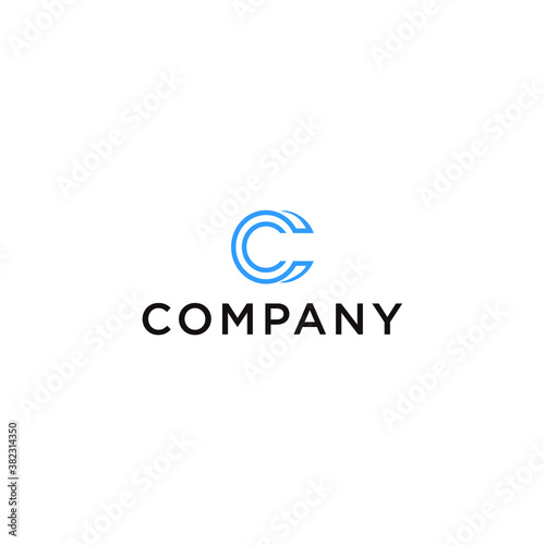 letter C logo  simple  modern and sophisticated  easy to apply to various media  and logo that is easy to remember suitable for technology companies.