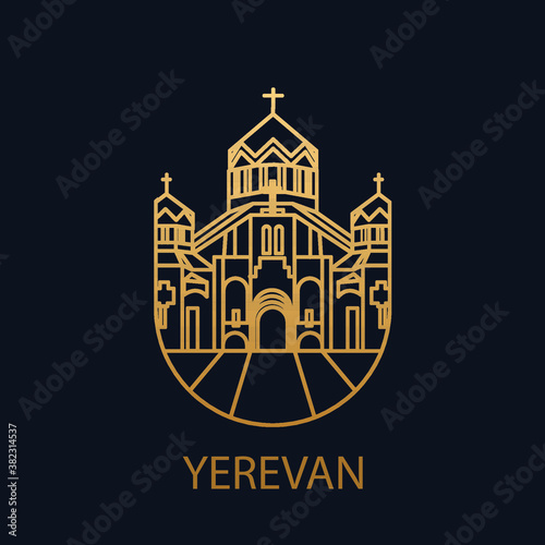 Yerevan city. Icon capital of Armenia.