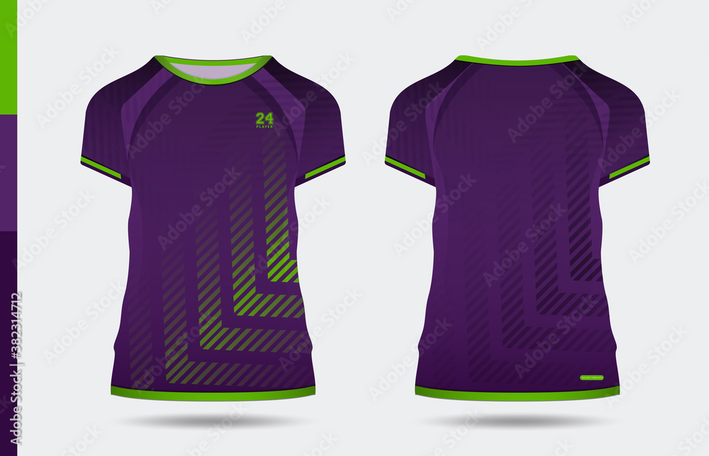 T-shirt sport template design for soccer, football and basketball. uniform in front and back view vector design. T-shirt sport template design for soccer, football and basketball. uniform in front and back view vector design.