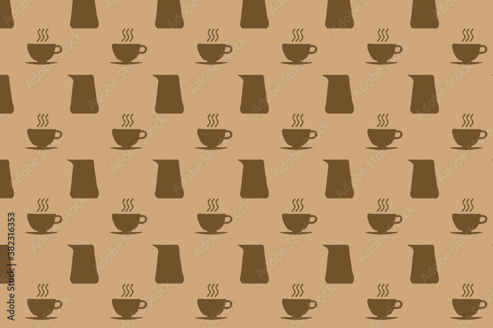seamless coffee pattern. suitable for wallpapers and backgrounds. seamless coffee pattern. suitable for wallpapers and backgrounds.