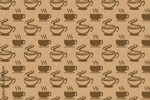 seamless coffee pattern. suitable for wallpapers and backgrounds.