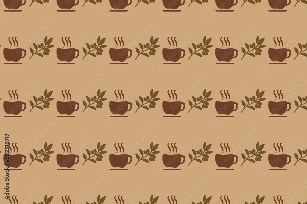 seamless coffee pattern. suitable for wallpapers and backgrounds. seamless coffee pattern. suitable for wallpapers and backgrounds.
