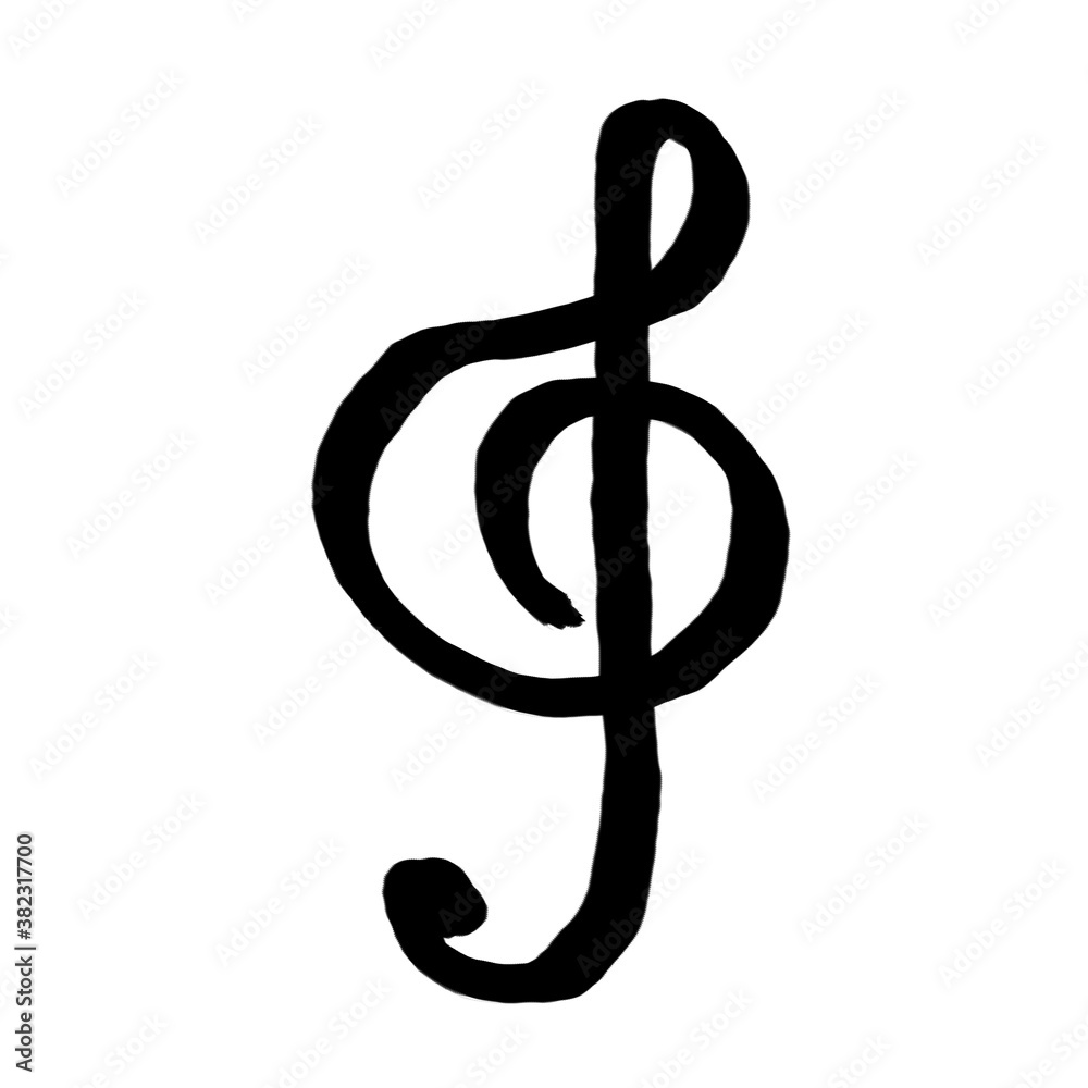 シンプルなト音記号 シンプルなト音記号