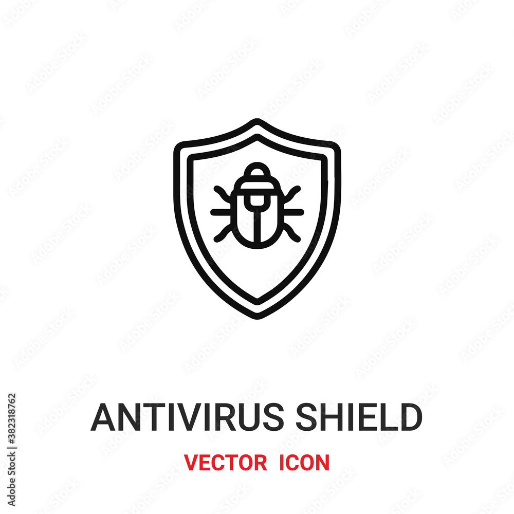 antivirus shield icon vector symbol. antivirus shield symbol icon vector for your design. Modern outline icon for your website and mobile app design. antivirus shield icon vector symbol. antivirus shield symbol icon vector for your design. Modern outline icon for your website and mobile app design.