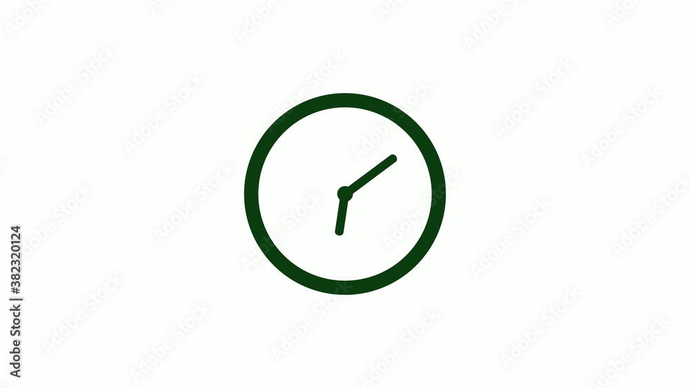 Green dark 12 hours circle clock icon on white background,clock icon,new clock icon Green dark 12 hours circle clock icon on white background,clock icon,new clock icon