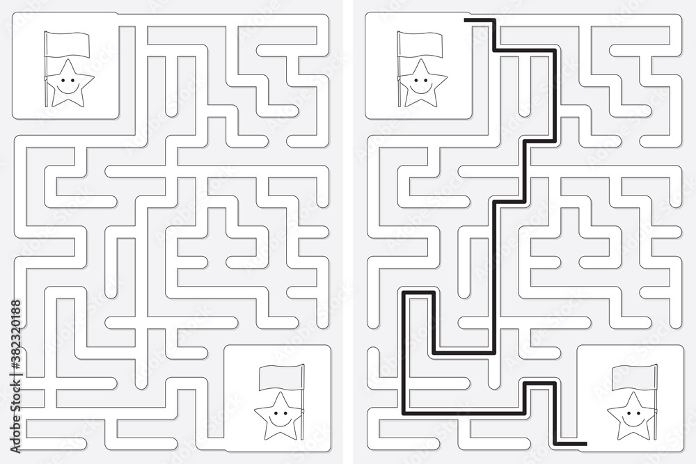 Easy little stars maze Easy little stars maze