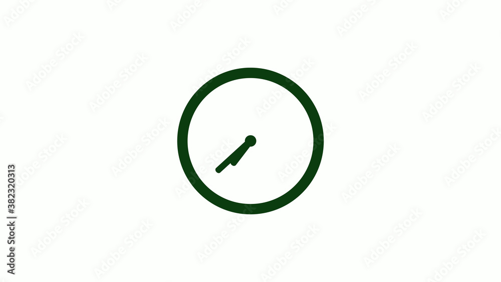 New green dark circle 12 hours clock icon on white background,clock icon New green dark circle 12 hours clock icon on white background,clock icon