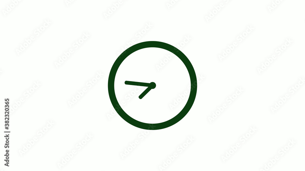 New green dark circle 12 hours clock icon on white background,clock icon New green dark circle 12 hours clock icon on white background,clock icon