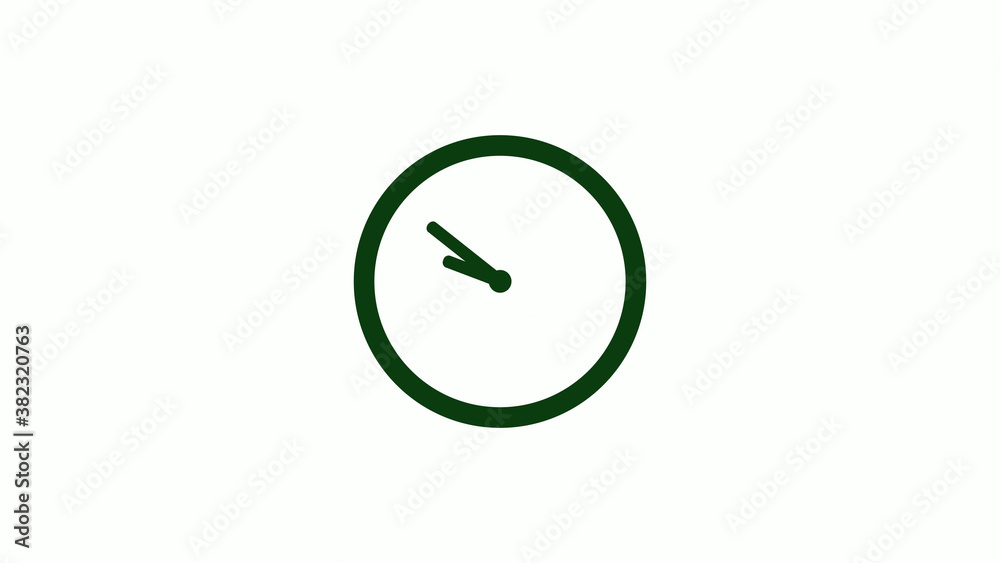 New green dark circle 12 hours clock icon on white background,clock icon New green dark circle 12 hours clock icon on white background,clock icon