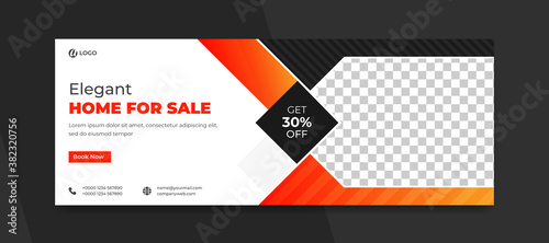 Luxury car social media and facebook cover post template