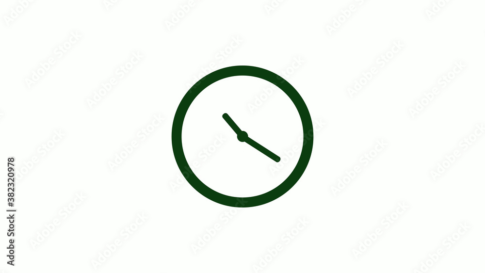 New green dark circle 12 hours clock icon on white background,clock icon New green dark circle 12 hours clock icon on white background,clock icon