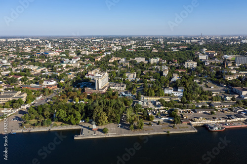 The Kherson city Ukraine aerial view