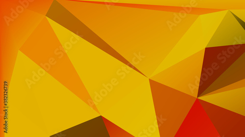 Abstract Orang Color Polygon Background Design, Abstract Geometric Origami Style With Gradient. Presentation,Website, Backdrop, Cover,Banner,Pattern Template