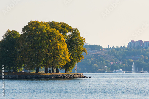 Tolvoresholmen with the monument Port of Freedom photo