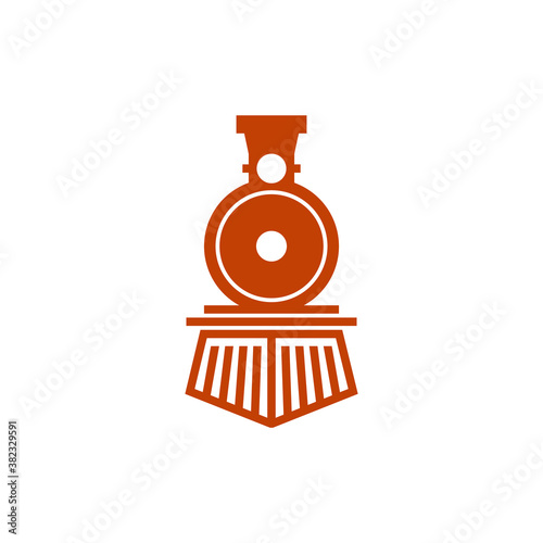 classic train locomotive logo for industry